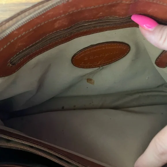 Brahmin Crocodile Embossed Brown Handbag - Picture 8 of 9